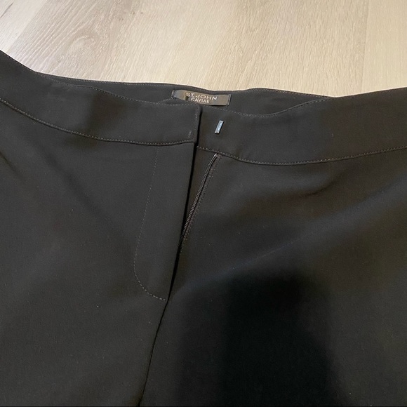 St John Caviar Emma Ankle Straight Leg Trouser Black, Size 10 - Picture 5 of 10